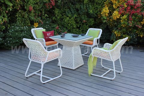 Bộ Bàn Ăn Nhỏ Gọn Đan Hình Hoa RADS-110