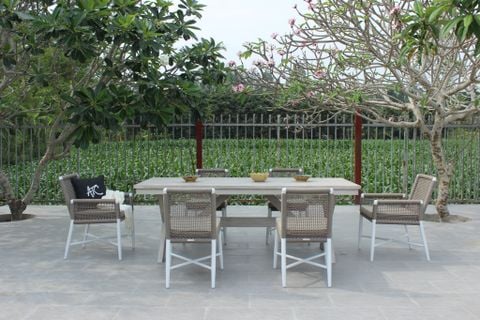 Bộ Bàn Ăn Ngoài Trời Dây Dù Khung Nhôm RADS-260