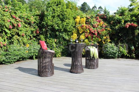 Bộ Bàn Bar Cafe Giả Tre RABR-111