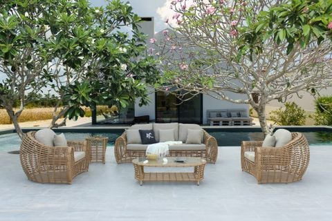 Bộ Sofa 3-1-1 Giả Tre Sân Vườn Hiện Đại RASF-227