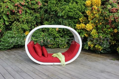 Giường Tắm Nắng Mây Nhựa Hình Ống Độc Đáo RABD-111