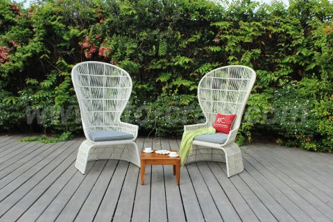 Bộ Sofa Ngoài Trời 2 Ghế Đơn Hình Đôi Cánh ATC-KIN-001