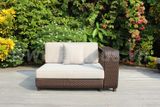Bộ Sofa Mây Nhựa Kết Hợp Giường Nằm Ngoài Trời RASF-117-BROWN