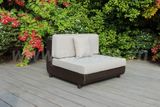 Bộ Sofa Mây Nhựa Kết Hợp Giường Nằm Ngoài Trời RASF-117-BROWN