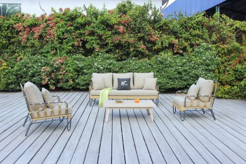 Bộ Bàn Ghế PEACOCK SOFA GREY Ngoài Trời