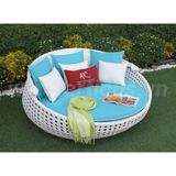 Giường Tắm Nắng Mây Nhựa Tròn Có Mái Che RABD-062A