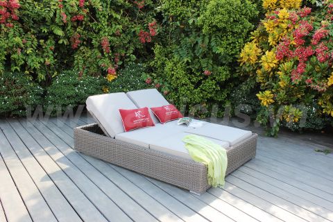 Giường Tắm Nắng Đôi Ngoài Trời RABD-106