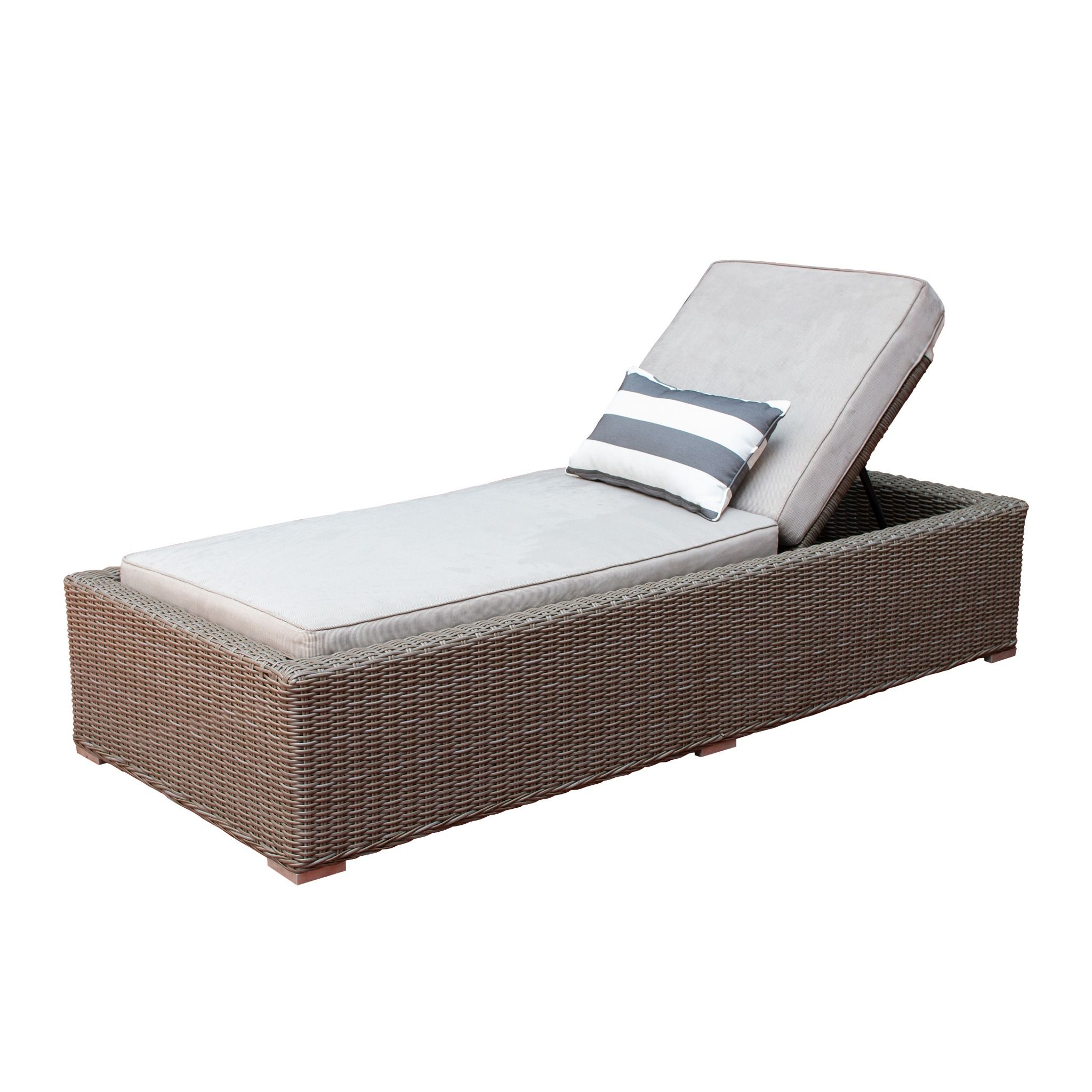 Giường Hồ Bơi Đơn Ngoài Trời Có Tựa Lưng Điều Chỉnh LAMBA RABD-107