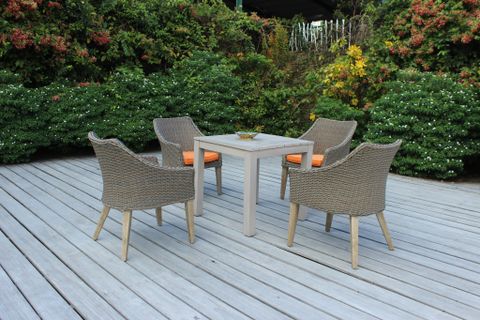 Bộ Bàn Ăn Ngoài Trời RADS-137A-BRUSHED CHAIR