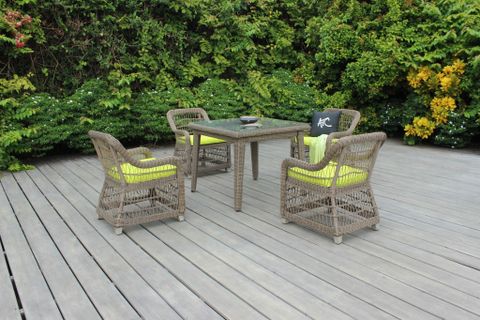 Bộ Bàn Ăn Dây Tròn Ngoài Trời RADS-147A-T