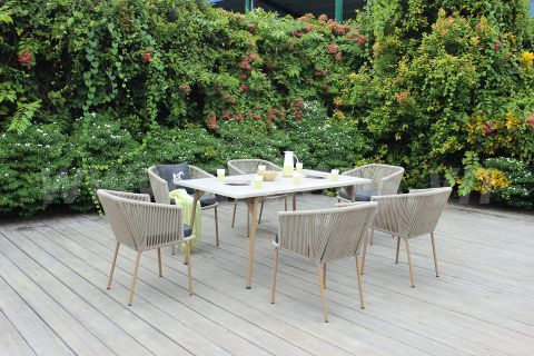 Bộ Bàn Ăn Dây Dù Tròn Ngoài Trời RADS-230