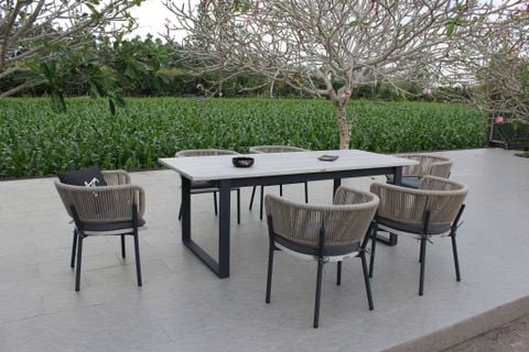 Bộ Bàn Ăn Hiện Đại Ngoài Trời 6 Ghế RADS-238-210