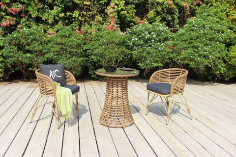 Bộ Bàn Ghế Cafe Giả Tre Ngoài Trời RADS-247-F4369S