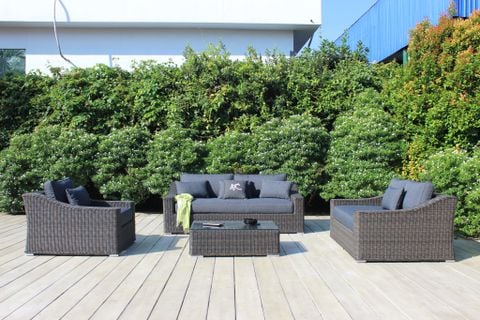 Bộ Sofa Mây Nhựa Ngoài Trời ALAND RASF-125