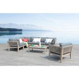 Bộ Sofa Ngoài Trời Dây Dù Khung Gỗ Tràm RASF-160