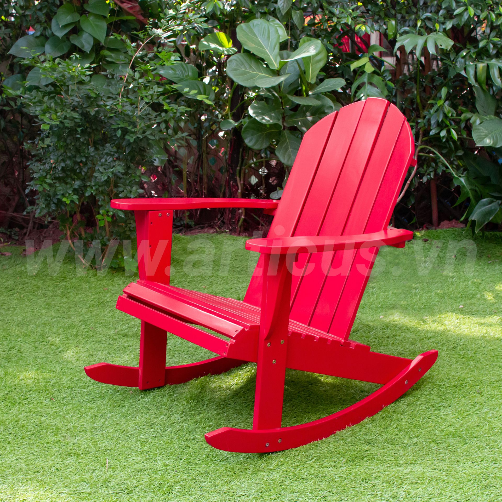 Ghế Bập Bênh Gỗ Adirondack Ngoài Trời RASF-201A