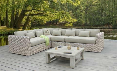 Bàn Ghế Sofa Mây Nhựa Chữ L ROSA RASF-218