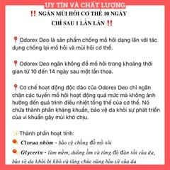 LĂN KHỬ MÙI NGĂN NGỪA MỒ HÔI, KHÔ THOÁNG, HƯƠNG THƠM DỄ CHỊU ODOREX DEO BY BIOTRADE