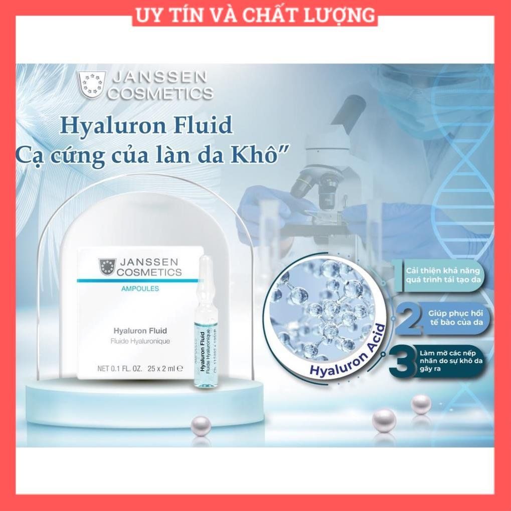 165 - Tinh chất dưỡng ẩm, cấp ẩm cho da khô - Janssen Cosmetics Hyaluron Fluid