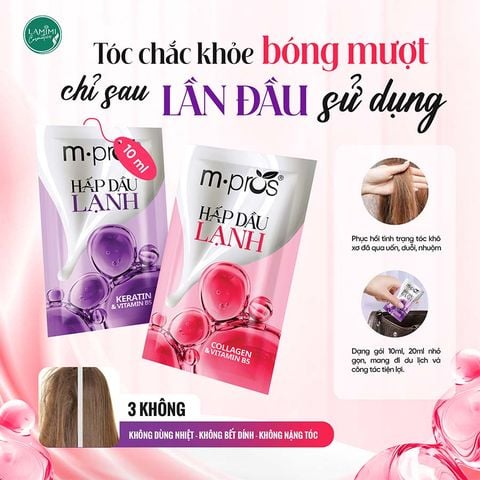 Hấp Dầu Lạnh M.pros Phục Hồi Tóc Hư Tổn 