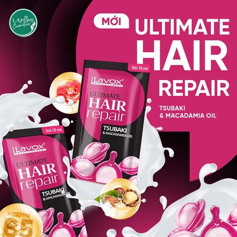  Hấp Dầu Phục Hồi Tóc Tsubaki & Macadamia Oil Lavox 