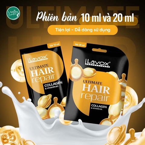  Hấp Dầu Phục Hồi Tóc Collagen & Vitamin B5 Lavox 
