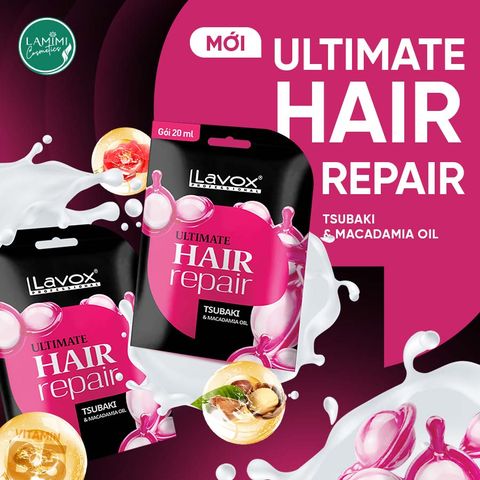  Hấp Dầu Phục Hồi Tóc Tsubaki & Macadamia Oil Lavox 