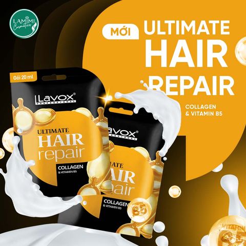  Hấp Dầu Phục Hồi Tóc Collagen & Vitamin B5 Lavox 