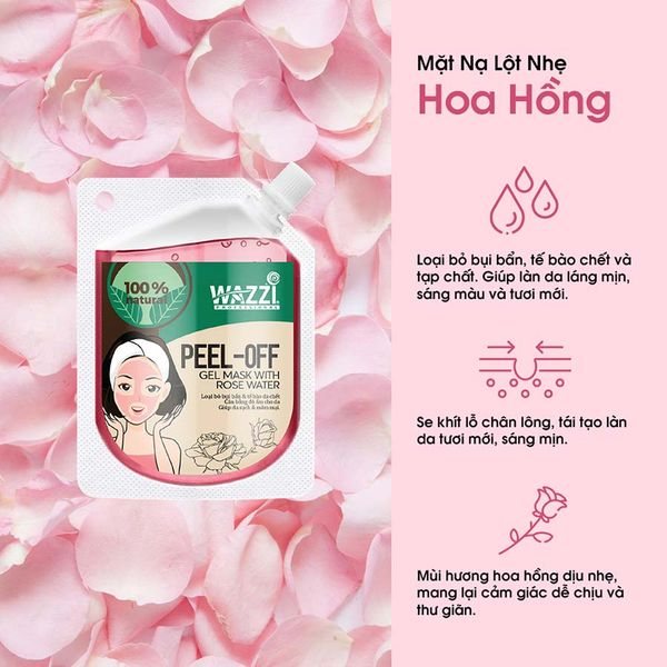  Mặt Nạ Lột Nhẹ Hoa Hồng Wazzi 