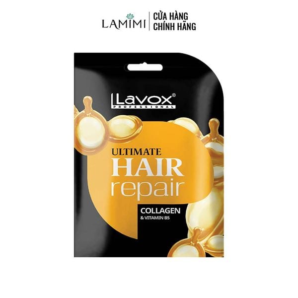  Hấp Dầu Phục Hồi Tóc Collagen & Vitamin B5 Lavox 
