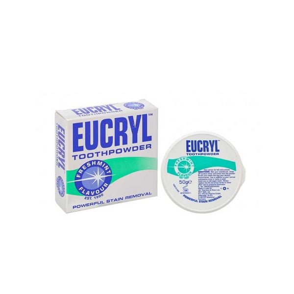 Bột Tẩy Trắng Răng Bạc Hà Eucryl Toothpowder Freshmint