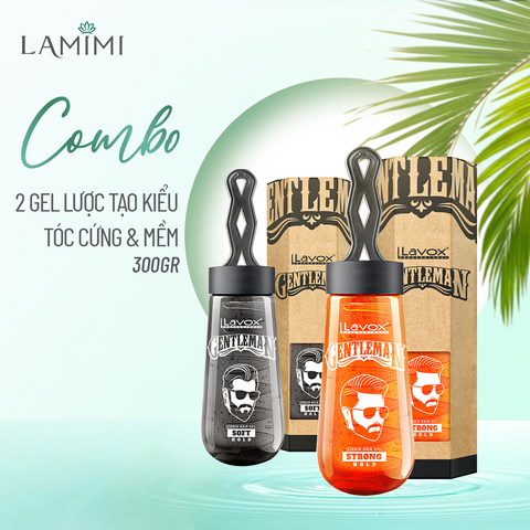  Combo Gel Vuốt Tóc Tạo Kiểu Lavox Gentleman – Cứng Mềm 