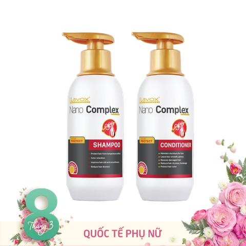  Combo Dầu Gội & Kem Xả Giữ Màu Nano Complex 300ml 
