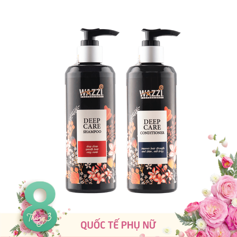  Combo Dầu Gội & Dầu Xả Chăm Sóc Tóc Wazzi 300ml 