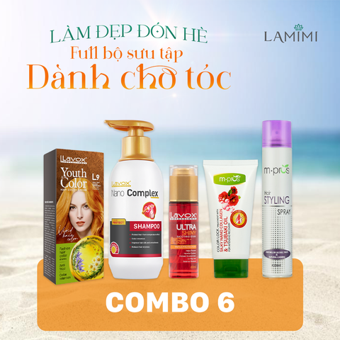  BST Chăm Sóc Tóc Cho Nàng Seri Nhuộm - Tạo Kiểu Mềm - Gội Giữ Màu - Hấp Khóa Màu - Serum Dưỡng Bóng 