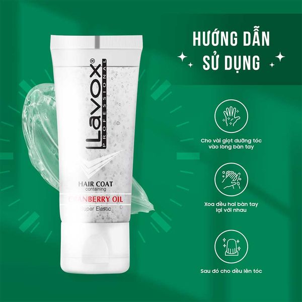  Dưỡng Bóng Giữ Nếp Cranberry - Siêu Đàn Hồi Lavox 