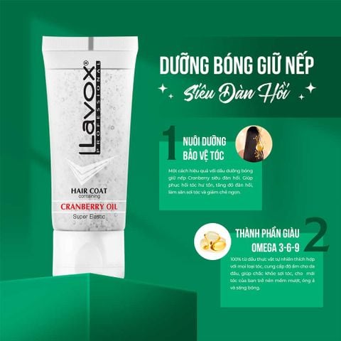  Dưỡng Bóng Giữ Nếp Cranberry - Siêu Đàn Hồi Lavox 