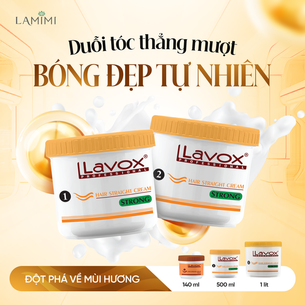  Lavox Kem Duỗi Thẳng Tóc - Cam 