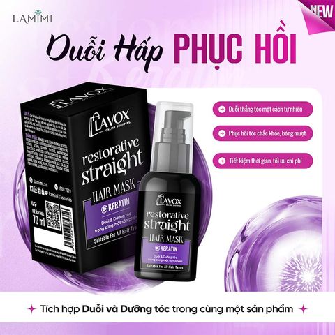  Duỗi Hấp Phục Hồi Keratin Lavox Online Shopping 