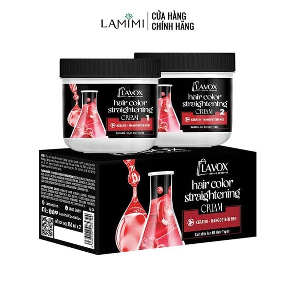  Kem Duỗi Màu Keratin Lavox Online Shopping - Đỏ Măng Cụt 