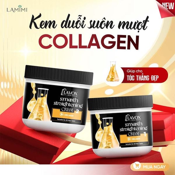  Kem Duỗi Tóc Suôn Mượt Collagen Lavox Online Shopping 