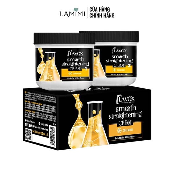  Kem Duỗi Tóc Suôn Mượt Collagen Lavox Online Shopping 