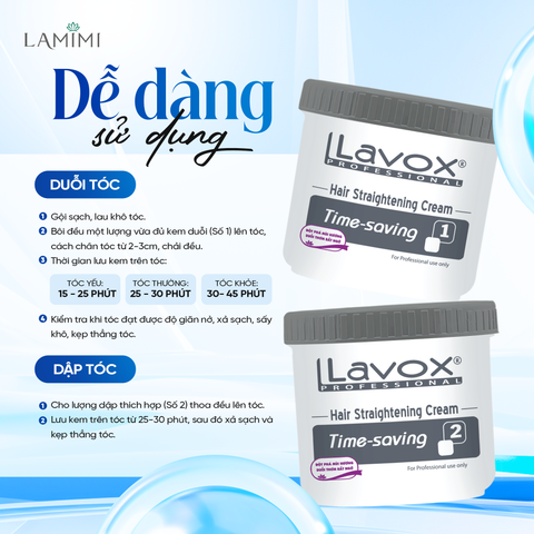  Lavox Kem Duỗi Thẳng Tóc Cao Cấp 