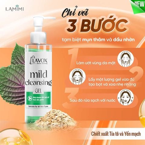  Gel Rửa Mặt Dịu Nhẹ Lavox Online Shopping 