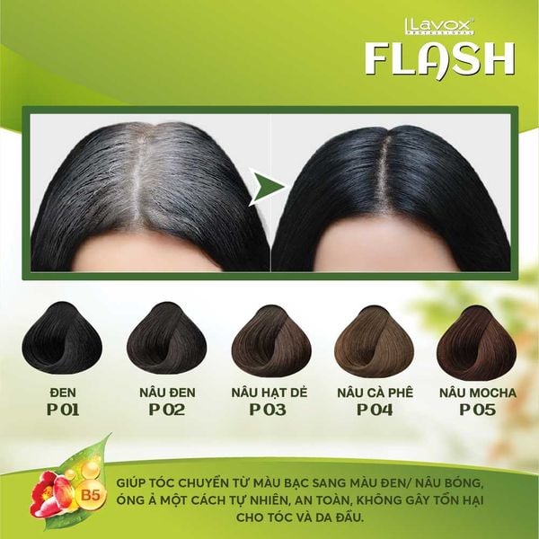 Gel Gội Phủ Bạc Tóc Lavox