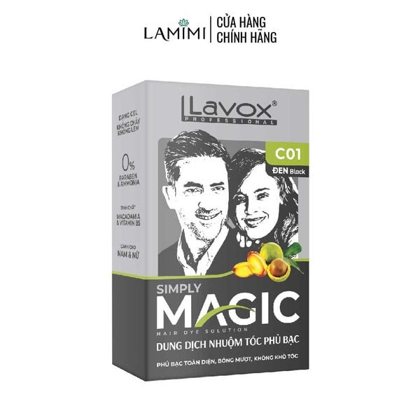 Dung Dịch Nhuộm Tóc Phủ Bạc Lavox