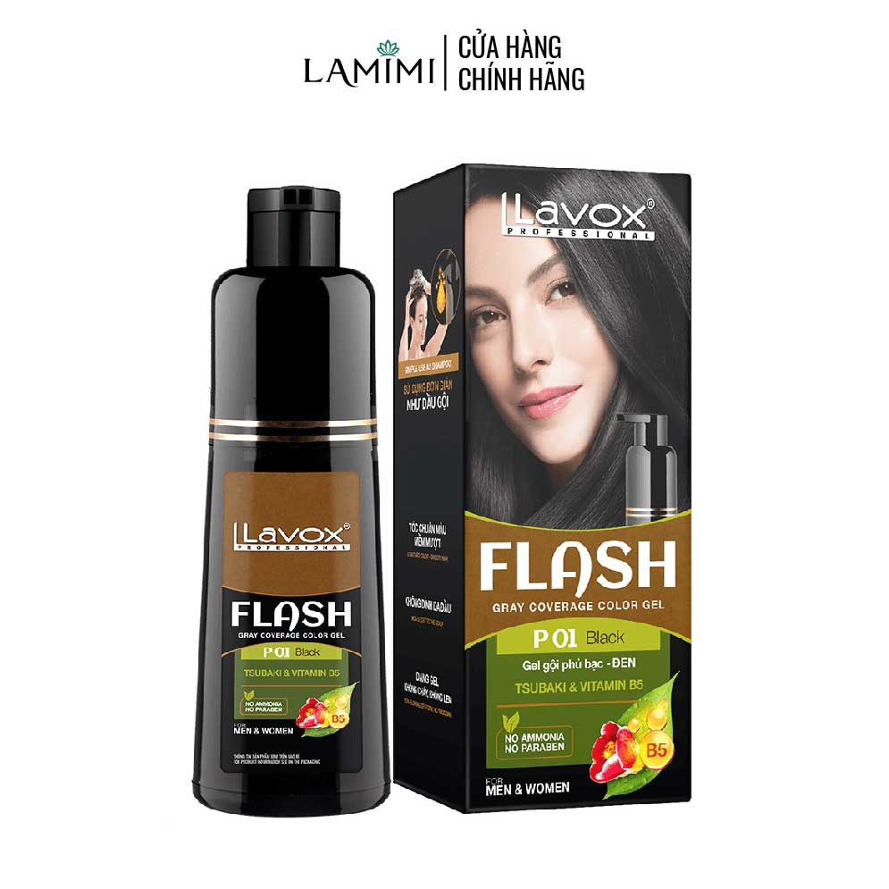 Gel Gội Phủ Bạc Tóc Lavox