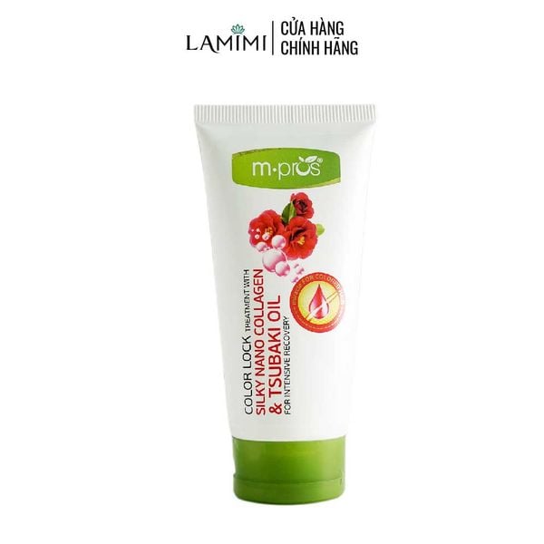 Hấp Khóa Màu Tơ Tằm Nano Collagen & Tsubaki Oil Phục Hồi Chuyên Sâu