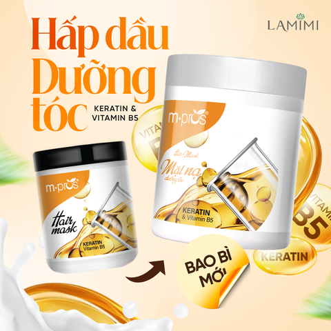 Mặt Nạ Dưỡng Tóc Keratin - Vitamin B5 M.pros 600g 