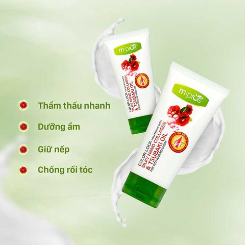  Hấp Khóa Màu Tơ Tằm Nano Collagen & Tsubaki Oil Phục Hồi Chuyên Sâu 